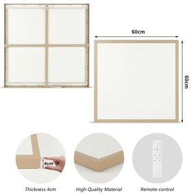 Brilagi - Lampada LED dimmerabile per bagno FRAME SMART LED/50W/230V 60x60 IP44 + Telecomando