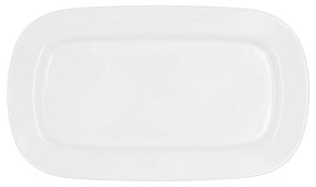 Teglia da Cucina Bidasoa Glacial Ceramica Bianco (31 x 18 cm) (Pack 6x)