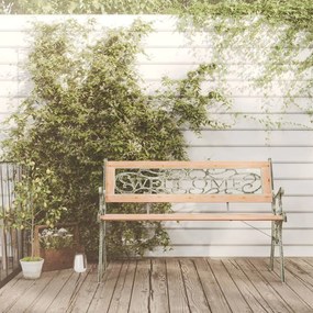 Panchina da giardino 122 cm in legno massello di abete