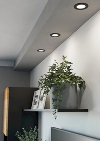 Eglo 901386 - Faretto da incasso LED FUEVA LED/3,7W/230V Ø 8,8 cm nero