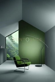 Piantana folaga nero led 1230lm 3000k 30w dimmerabile h.190cm l.146cm