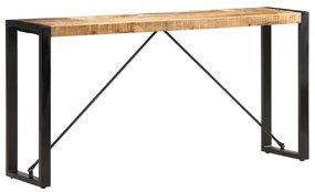 Tavolo Consolle 150x35x76 Cm İn Legno Massello Di Mango /