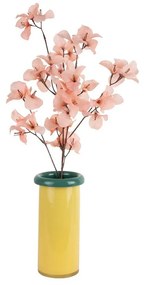 Vaso giallo in vetro (altezza totale 23,5 cm) Plegado – PT LIVING