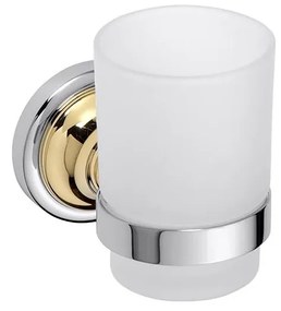 Portaspazzolini 7x9,5 cm argento/oro