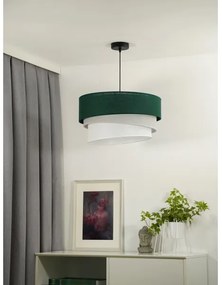 Duolla - Lampadario a sospensione con filo TRIO 1xE27/15W/230V diametro 45 cm verde/grigio/bianco