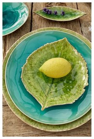 Piatto in gres verde, 15 x 17 cm Riviera - Costa Nova