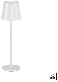 Leuchten Direkt 19250-16-LED Lampada ricaricabile da esterno EURIA LED/3W/5V IP54 bianco