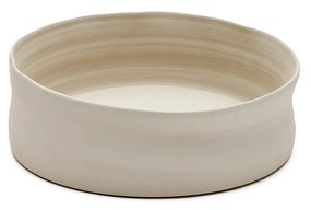 Kave Home - Centrotavola medio Macae di ceramica bianca Ã˜ 24 cm