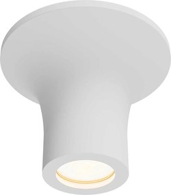 Plafoniera LED GU10 e GU5.3 in Gesso Pitturabile Rotonda Ø167x130mm