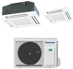 Condizionatore a muro monosplit PANASONIC CASSETTA 60X60 21000BTU 21000 BTU classe raffreddamento A++, bianco