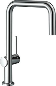 Rubinetto da cucina fisso a u Talis M54 argento cromato lucido HANSGROHE