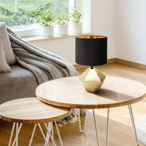 Aigostar - Lampada da tavolo 1xE14/40W/230V oro/nero