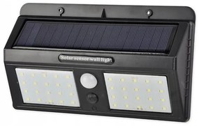 Lampada da parete solare a LED con sensore, LED da 1,2 W, 3,7 V, 1200 mAh, IP54