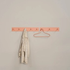 Attaccapanni da parete color salmone in metallo 50 cm Leatherman – Spinder Design
