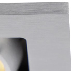 Faretto da incasso rettangolare in acciaio 2 luci - Qure