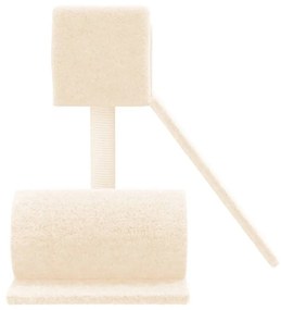 Albero per gatti con tiragraffi in sisal crema 59 cm