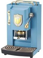 Faber pro deluxe napoli edition (azzurro + scudetto bianco) - macchina per caffe con pressacialda in ottone e telaio in acciaio - FABPROBLUBASELESC