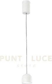 Lampadario a sospensione led yoyo regolabile in altezza bianca in m...