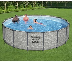 Bestway Piscina Power Steel Rotonda 488x122 cm