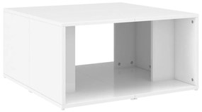 Tavolini da salotto 4 pz bianco lucido 33x33x33cm in truciolato