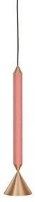 Pholc - Apollo 39 Lampada a Sospensione Coral Pink/Ottone Lucidato Pholc