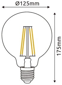 Lampadina LED VINTAGE E27/7W/230V 4000K - Globo 11527C