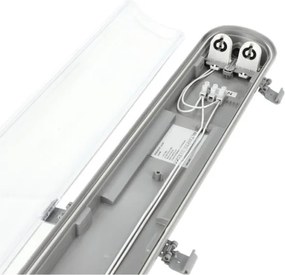 Corpo illuminante tecnico LED per tubi T8 2xG13/18W/230V 4000K IP65 127 cm