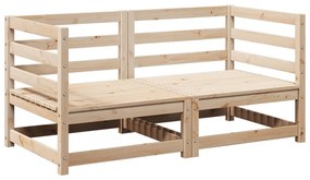 Set divani da giardino 2 pz in legno massello di pino