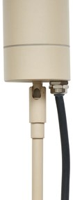 Faretto a picchetto crema GU10 50mm regolabile IP44 con cavo e spina - Solo