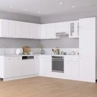 Set Armadi da Cucina 14 pz Bianco in Truciolato 3067666