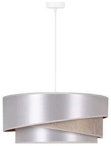 Duolla - Lampadario a sospensione con filo KOBO 1xE27/15W/230V diametro 45 cm argento/oro