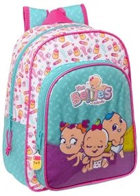 Zaino Scuola The Bellies 26 x 34 x 11 cm Viola Turchese Bianco