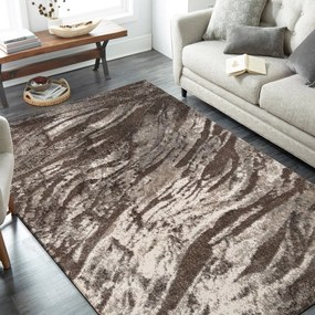 Pratico tappeto da soggiorno con fine motivo ondulato e colori neutri Larghezza: 120 cm | Lunghezza: 170 cm
