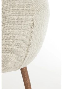 Set di sedie da pranzo beige in imbottito con braccioli 2 pz Blaine – Light &amp; Living