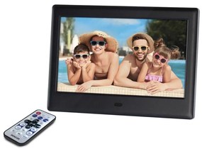 Sencor - Cornice per foto digitale con altoparlante 230V nero + telecomando