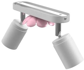 Faretto FLOWER 2xGU10/8W/230V bianco