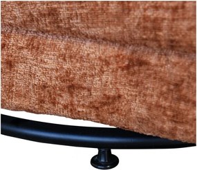 Poltrona in velluto arancione Atty - WOOOD