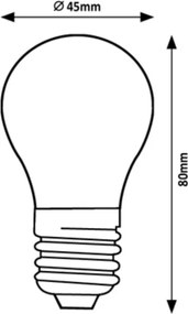 Rabalux 79016 - Lampadina LED FILAMENT G45 E27/2W/230V 4000K
