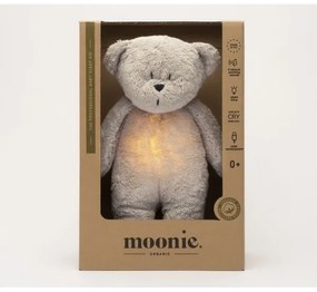 Moonie - Compagno di coccole con melodia e luce orsacchiotto 2.0 organic grigio