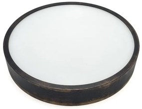 Brilagi - Lampadario LED su cavo CARVALHO SMOKEY 3xE27/60W/230V rovere Ø 47,5 cm