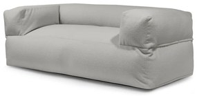 Puof a sacco grigio chiaro con rivestimento in bouclé Sofa MooG – SLOWDOWN