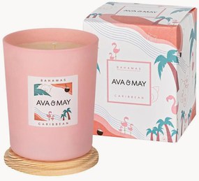 Candela profumata fatta a mano Bahamas (cocco, vaniglia, monoi)