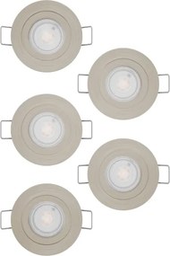 Eglo 902269 - Set da 5 faretti da incasso a LED BARRANCO LED/4,8W/230V cromato