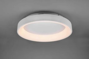 Plafoniera girona led metallo bianco opaco  671290131