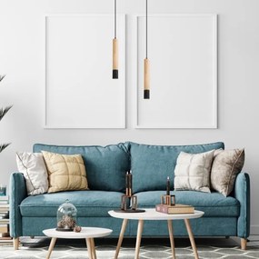 Rabalux 72131 - Lampadario a cavo BRAULIA 1xGU10/50W/230V faggio