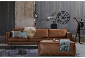 Poggiapiedi marrone cognac con rivestimento in finta pelle Rodeo – WOOOD