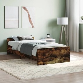 Giroletto Senza Materasso Rovere Fumo 90x200 Cm İn Truciolato /