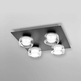 Ledvance -Plafoniera LED da bagno ORBIS FLAME 4xLED/5,5W/230V IP44 nero