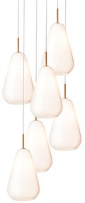 Nuura - Anoli 6 Lampadario Nordic Gold/Opale Nuura