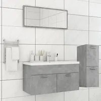 Set Mobili da Bagno Grigio Cemento in Truciolato cod mxl 71437